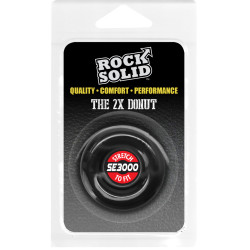 RockSolid by Doc Johnson Cockring The Donut 2X 20 mm Noir